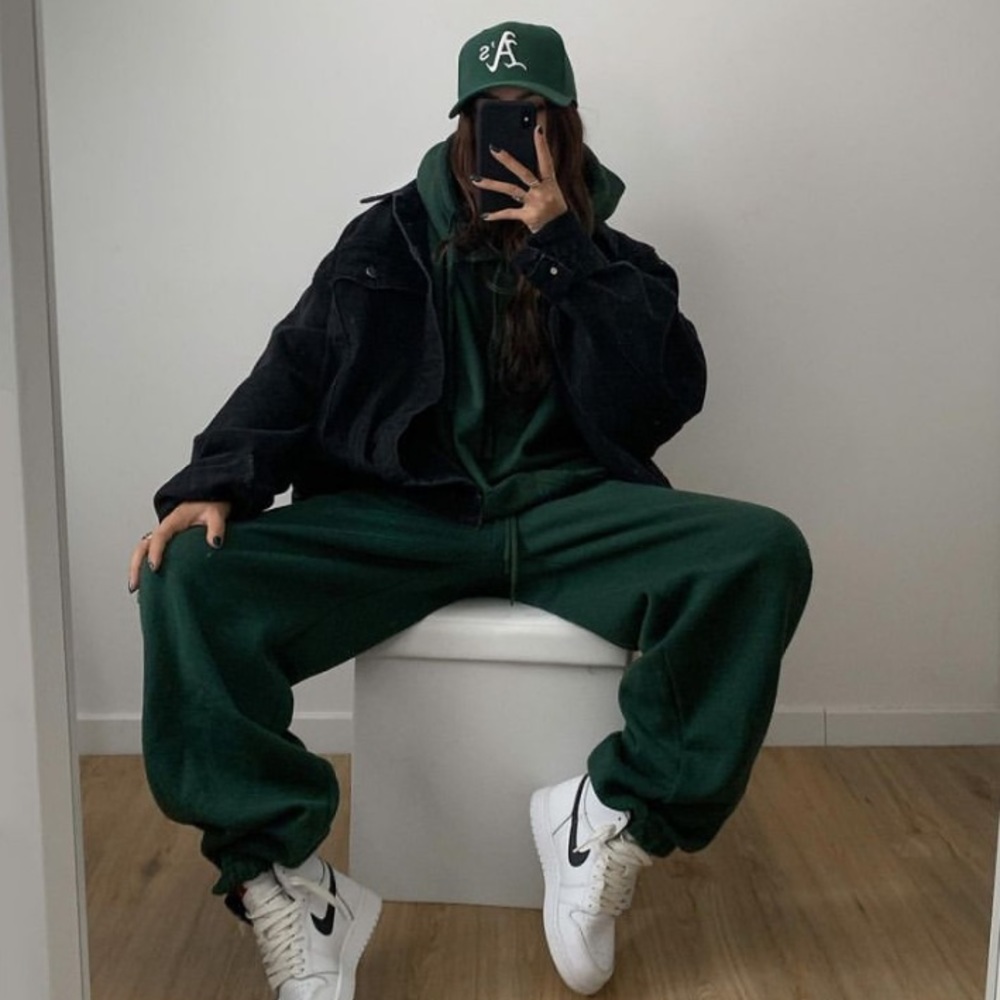 Vintage Hanes Emerald green Set